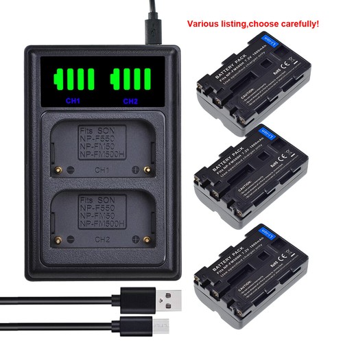 Fm500h battery usb dual - battery, or