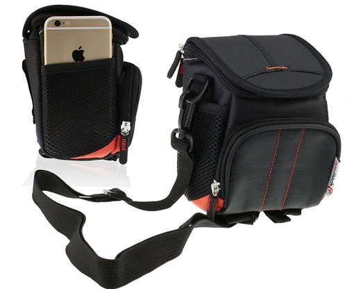 Navitech black camera bag for - camera,